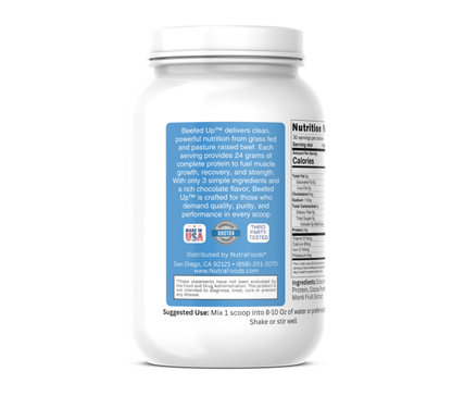Beefed Up™ - Chocolate Grass Fed Beef Protein Powder