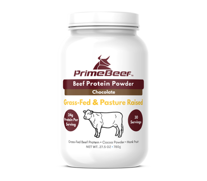 PrimeBeef™ - Grass Fed & Pasture Raised Beef Protein Powder