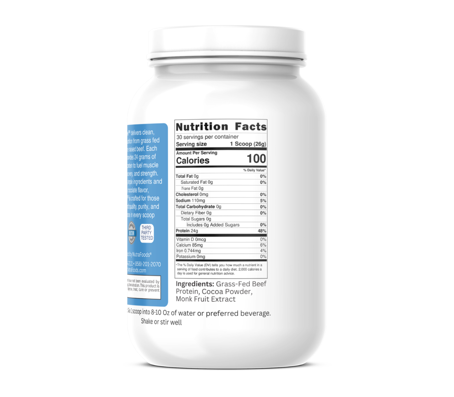 PrimeBeef™ - Grass Fed & Pasture Raised Beef Protein Powder